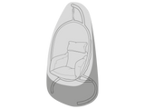 Clearspell Cover to fit Paxton Single Cocoon or Egg Chair