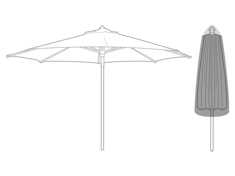 Clearspell Garden Umbrella Cover Medium 165cm High